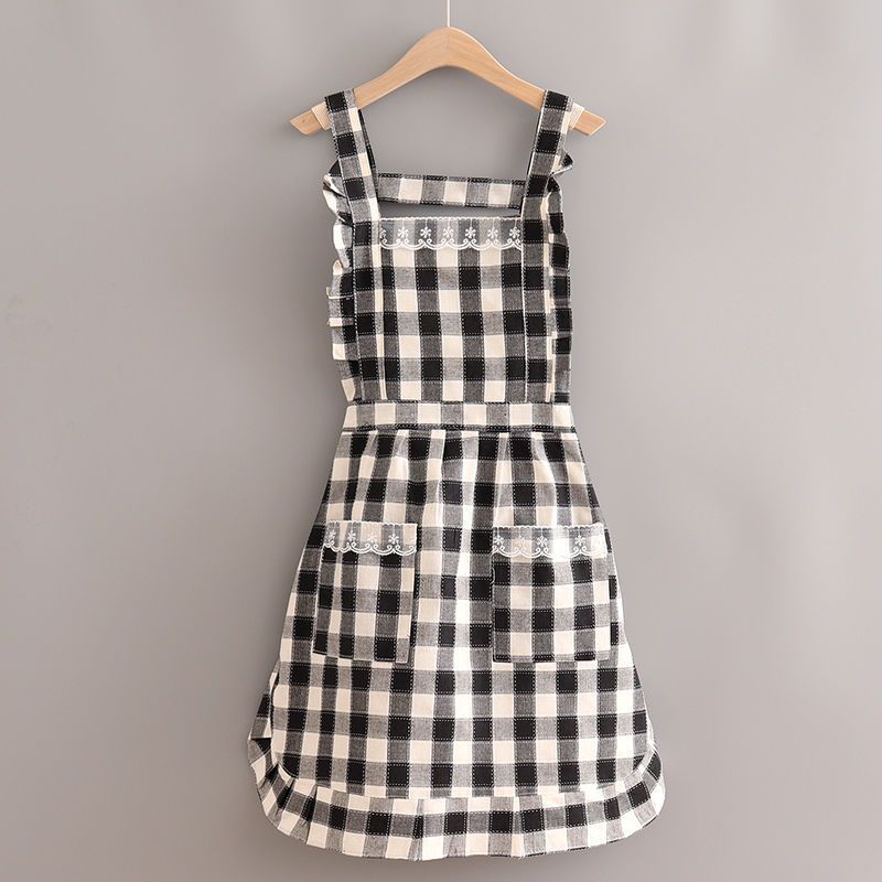 Adults Korean Version Of The Cute Rustic Temperament Breathable Canvas Apron