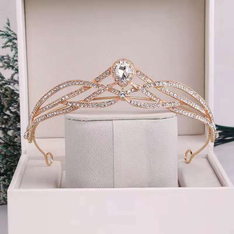 Temperament Zircon Inlaid Crown Hoop