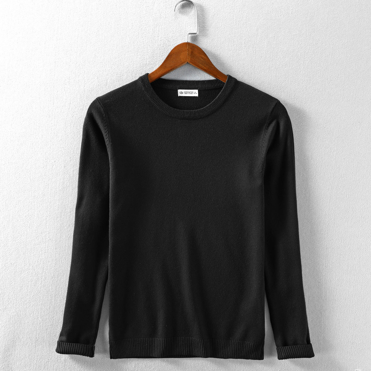 Casual Round Neck Pullover Sweater Slim Fit