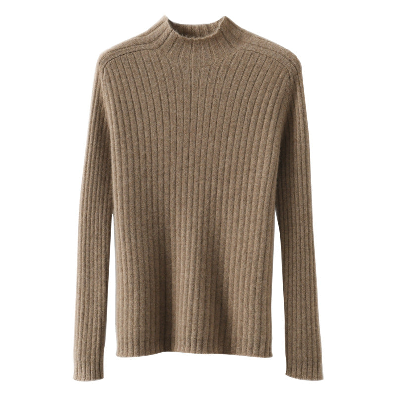 Simple Autumn And Winter Half-high Collar Bottoming Shirt Women's Sweater