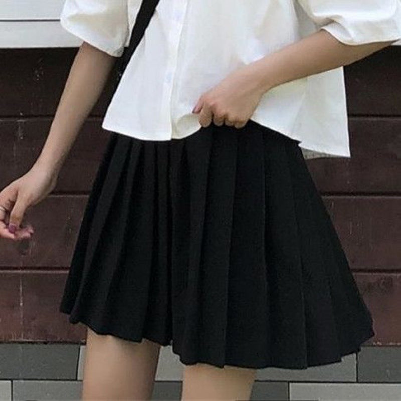 JK Uniform Short-sleeved Shirt Pleated Skirt Skirt