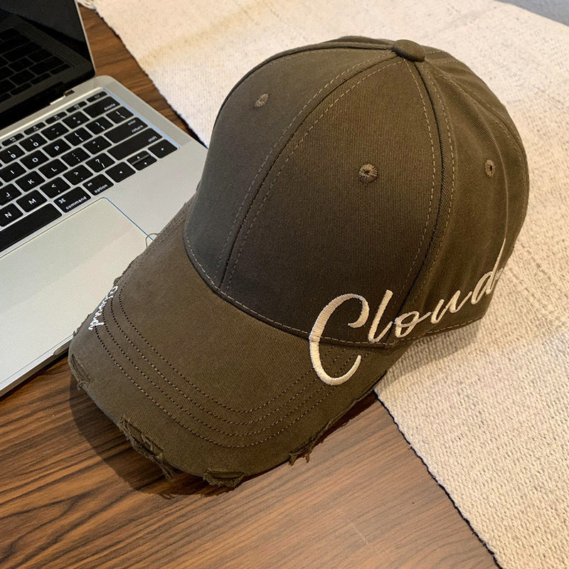 Letters On Side Embroidered Peaked Children's Sun-proof Baseball Cap