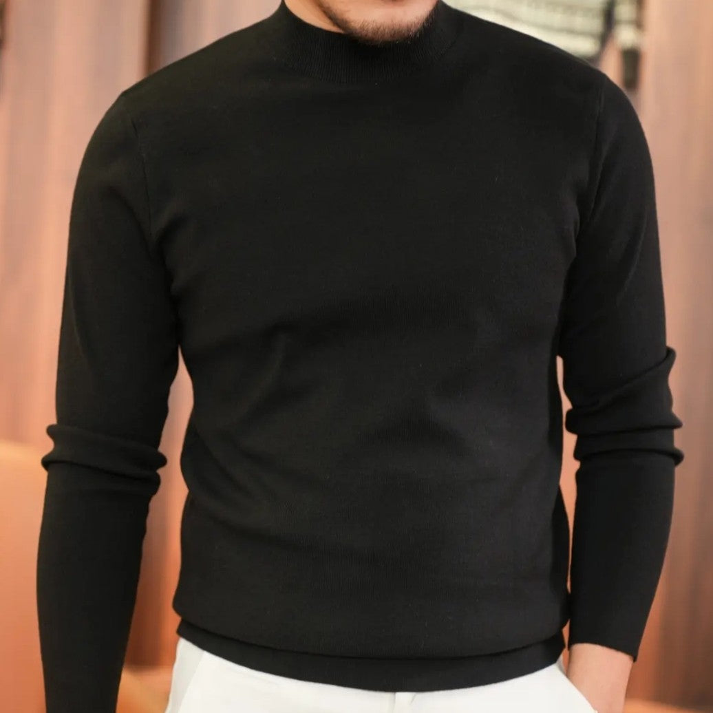 Round Neck Knitted Sweater With High Quality