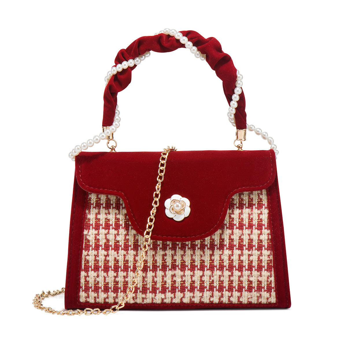Women's Wedding Bag Bridal Bag High-grade Women's Elegant Red Niche Red Small Bag Portable