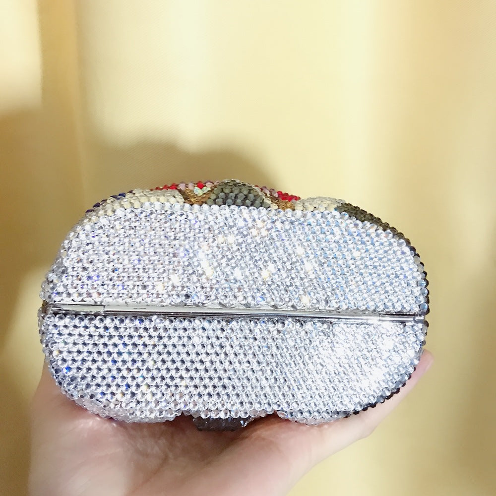 Cartoon Animal Shape Diamond Dinner Bag