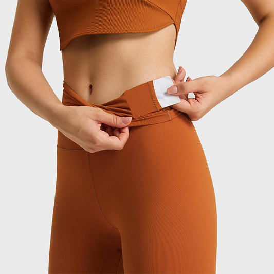 Women's Solid Color High Waist Hip Lift Stretch Yoga Pants