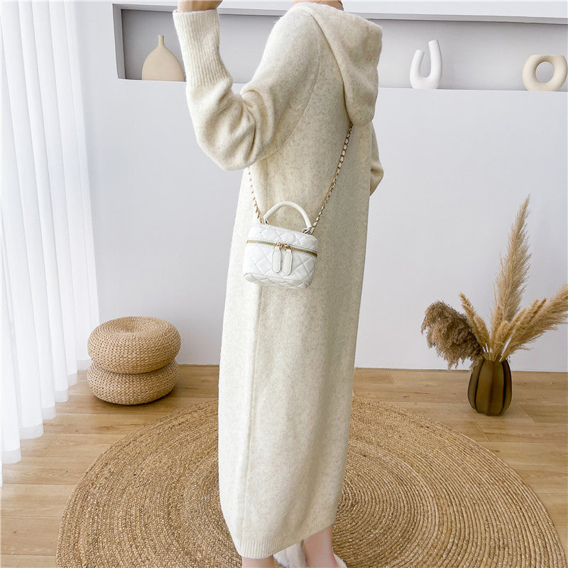 Womens Long Knitted Base Dress For FallWinterNew Style To Pair With Coats