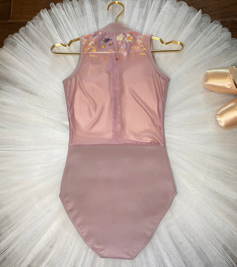 Women's Ballet Art Exam Training Turtleneck Jumpsuit