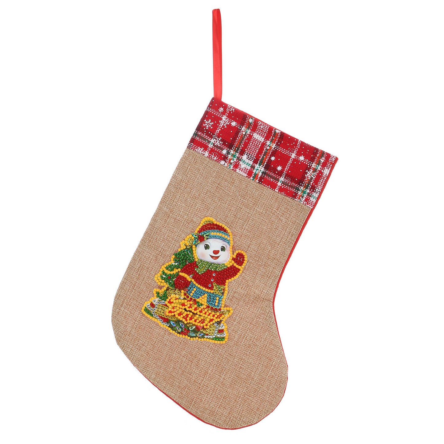 New Linen Christmas Glow Shaped Socks