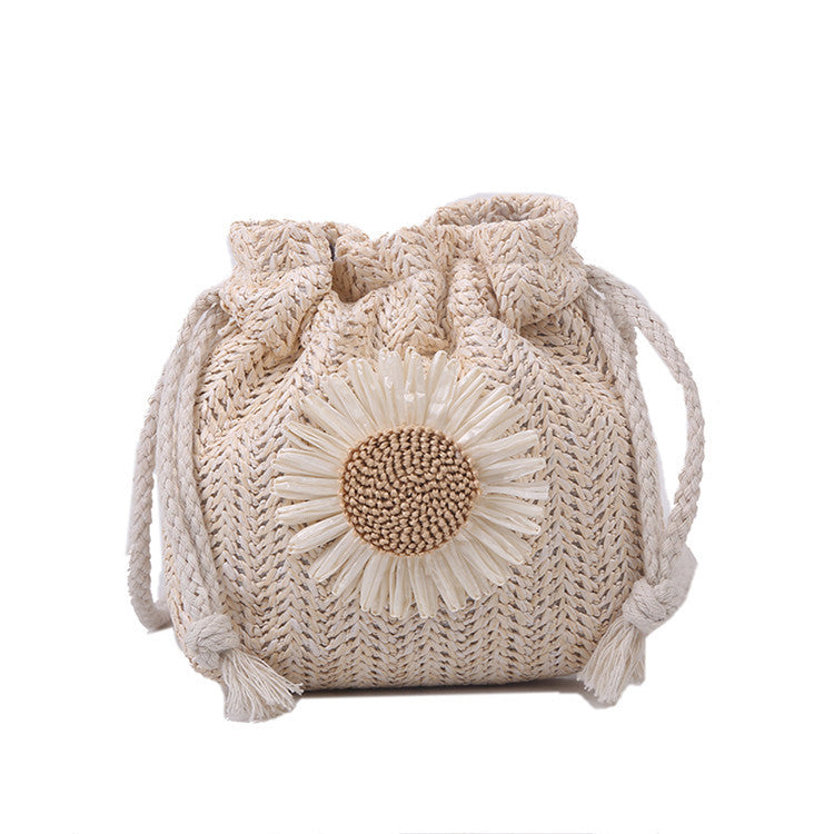 Women's Fashion Simple Straw Single Shoulder Crossbody Bag