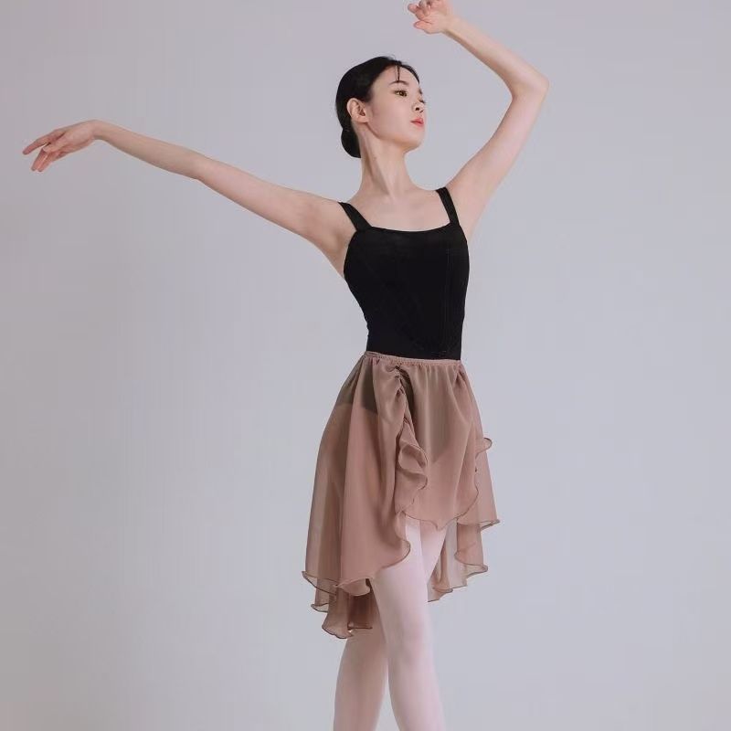 Ballet Gym Outfit Female Velvet Bow Dancing Dress