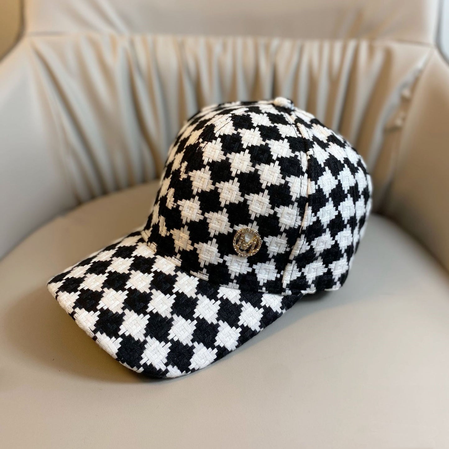 Sunshade Striped Plaid Baseball Hat