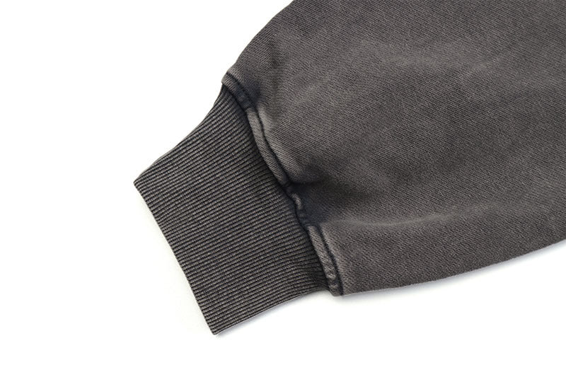 American Style Hip Hop Washed Oversize Hooded Sweater For Men