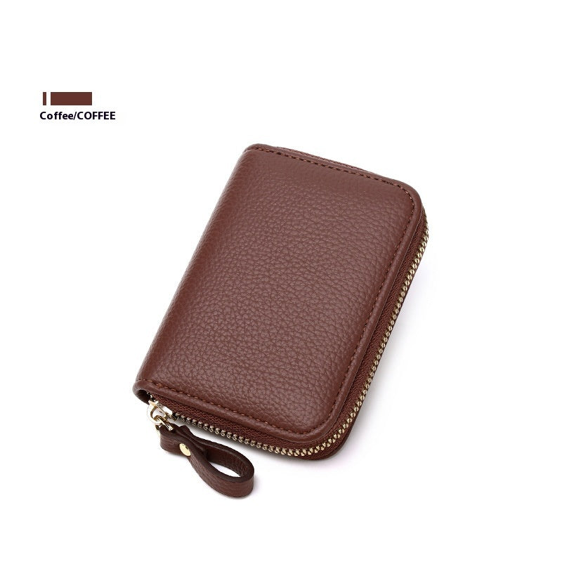 Anti-theft Swiping Expanding Card Holder Men's Ladies Card Holder Card Holder Multifunctional Zipper Small Wallet