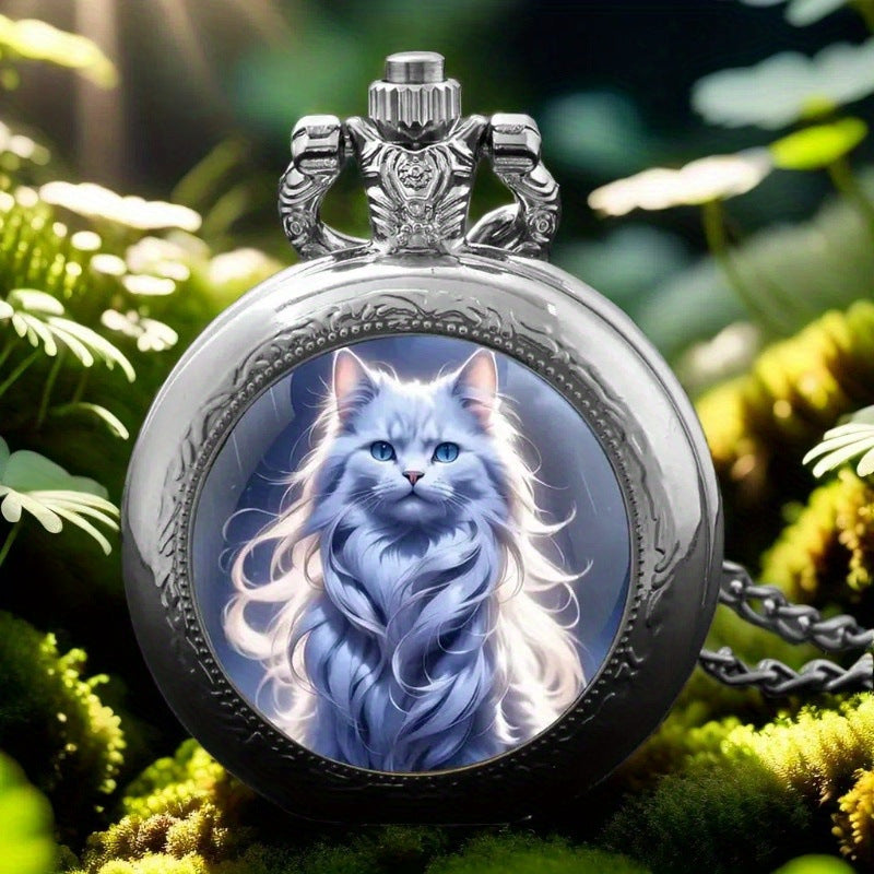 Color Pattern Medium Pocket Watch For Men And Women