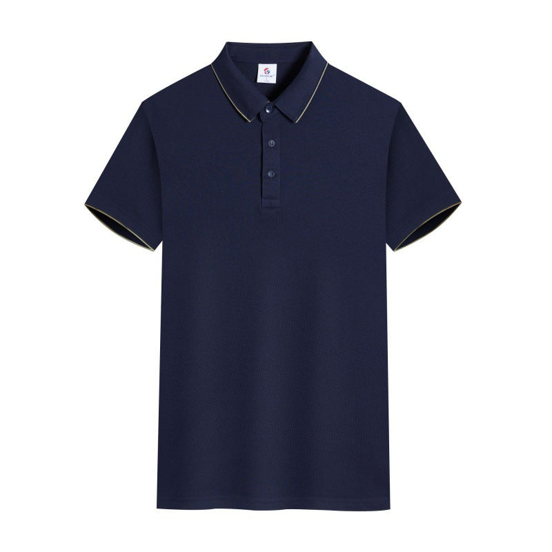 Men's And Women's Same Style Short Sleeve Work Clothes Youth Lapel T-shirt