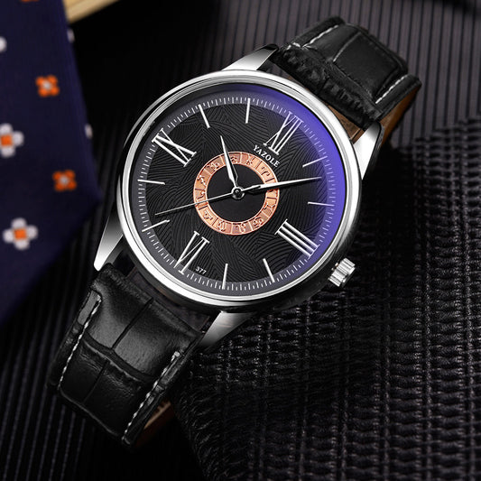 Silver Business Watch Men's Casual Constellation Design Quartz Men's Watch