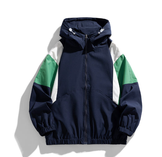Color Matching Sun Protection Clothing Thin Outdoor UPF50 Couple Jacket