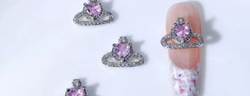 Zircon Nail Art Accessories Bow Heart Moon Irregular Multi-category