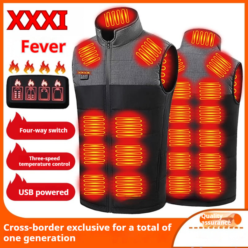 Farvematchende Fire-kontrolzone 21 Selvvarmende Vest V-hals