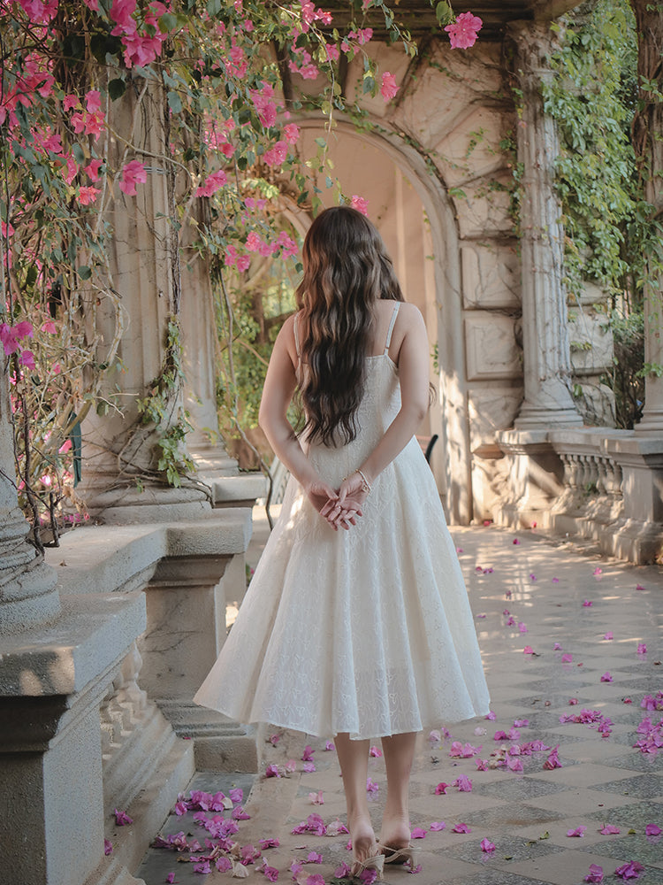 White Fairy Tale Suspender Dress Chubby