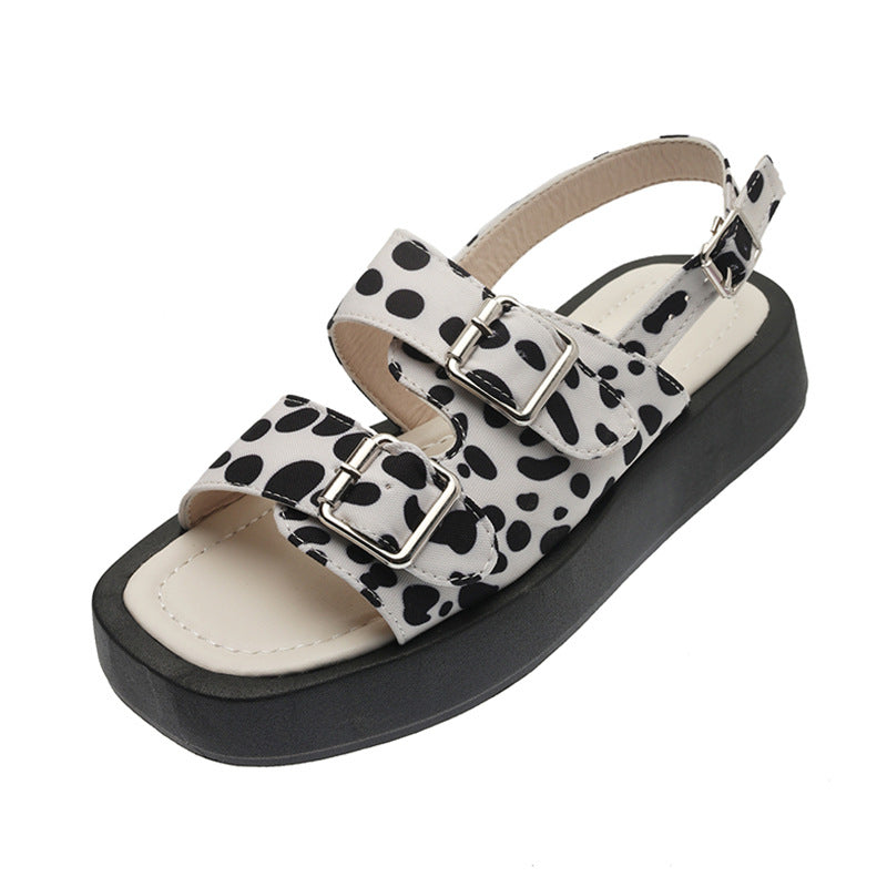 Fashion Ladies Simple Leopard Sandals