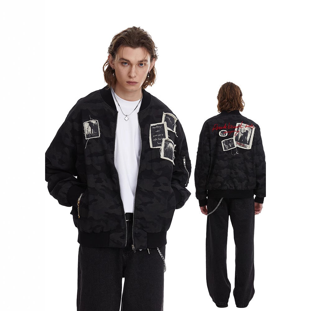 Vintage Detroit Patch Workwear Jacket Spring