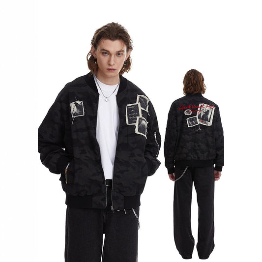 Vintage Detroit Patch Workwear Jacket Spring