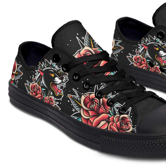Fashion Print Couple Low-Top Canvas Shoes