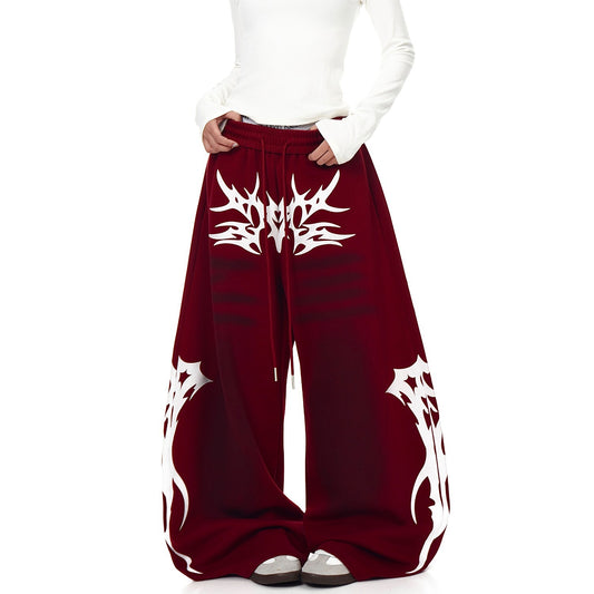 New SpringAutumn Womens Casual Fashionable Lace-Up Waist Loose Pants