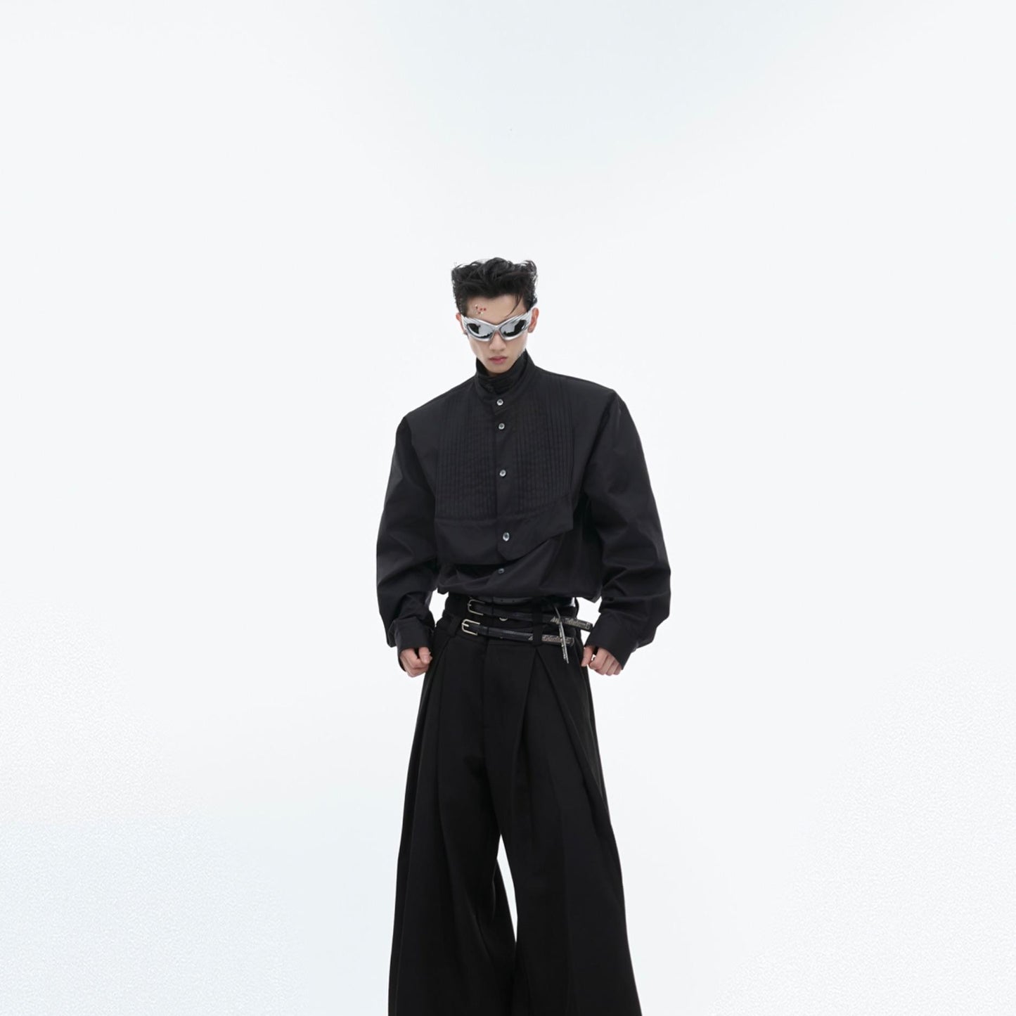 Niche Stand Collar Buckle New Chinese Style Shirt Top