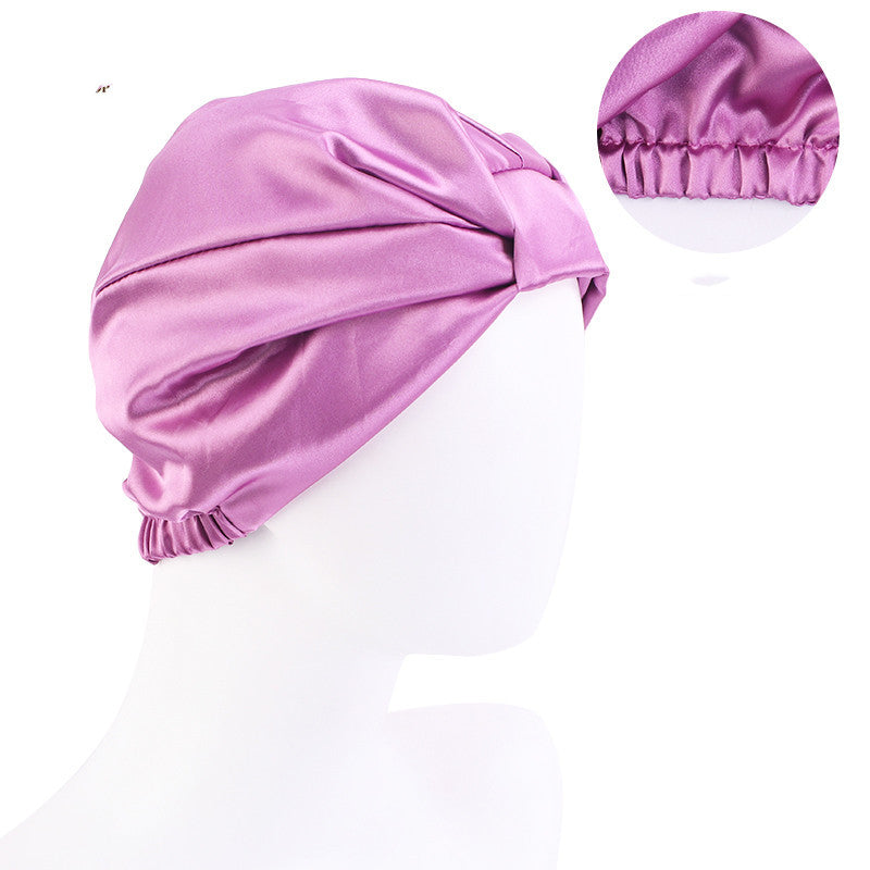 Contrast Knotted Bandana Hat
