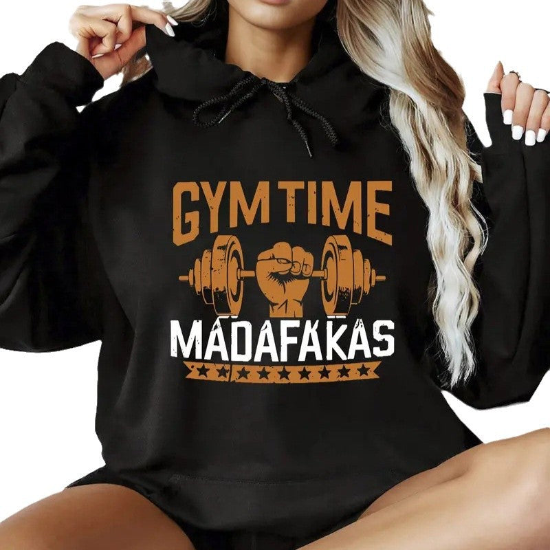Mode sweater gade fritid fløjl sport printet hættetrøje