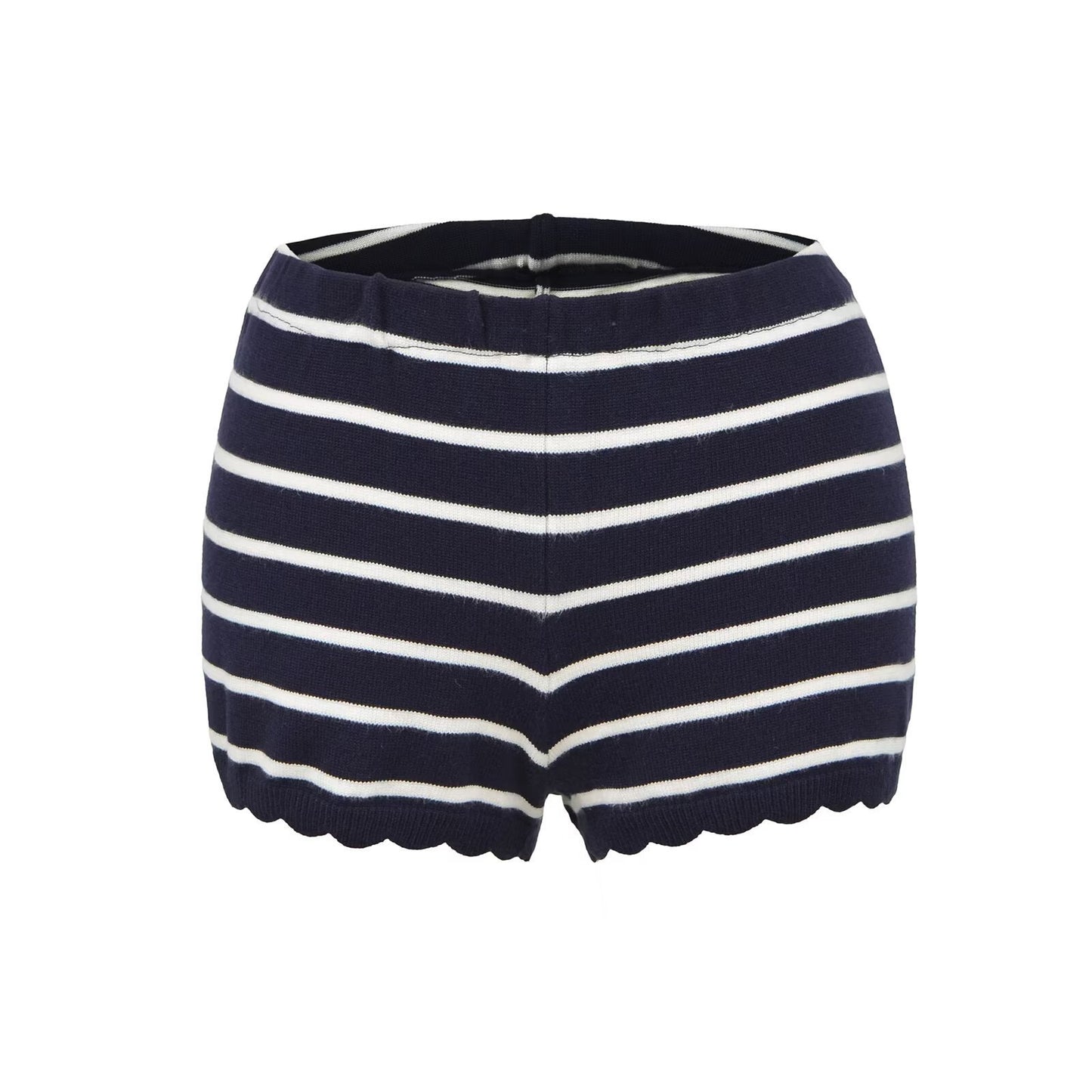 New Relaxed-fit Knitted Striped Crew-neck Long-sleeve Top