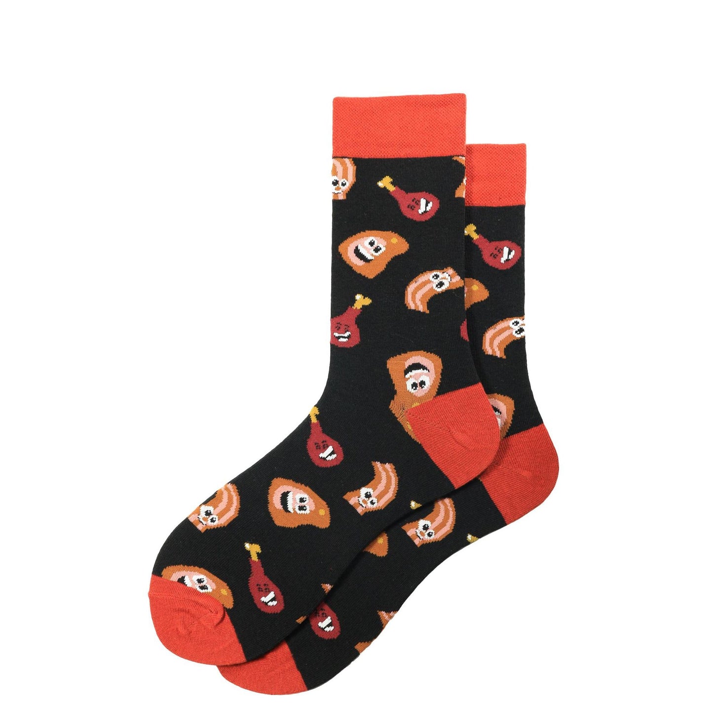 New Colorful Personality Small Yellow Duck Fashion Trendy Socks Cross-border Men's Mid-calf Length Sock
