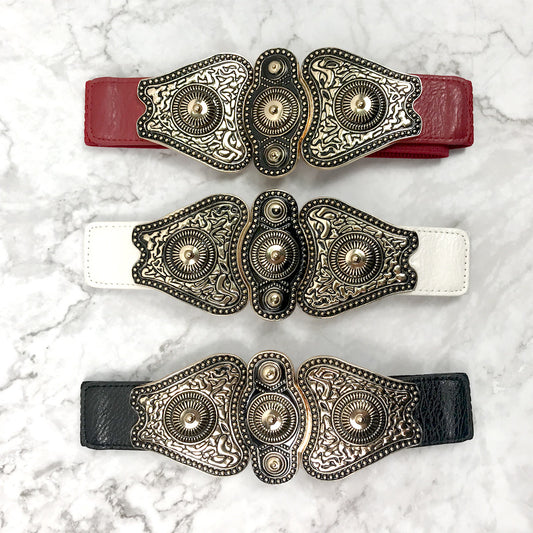 European And American Catwalk Dress Big Belt