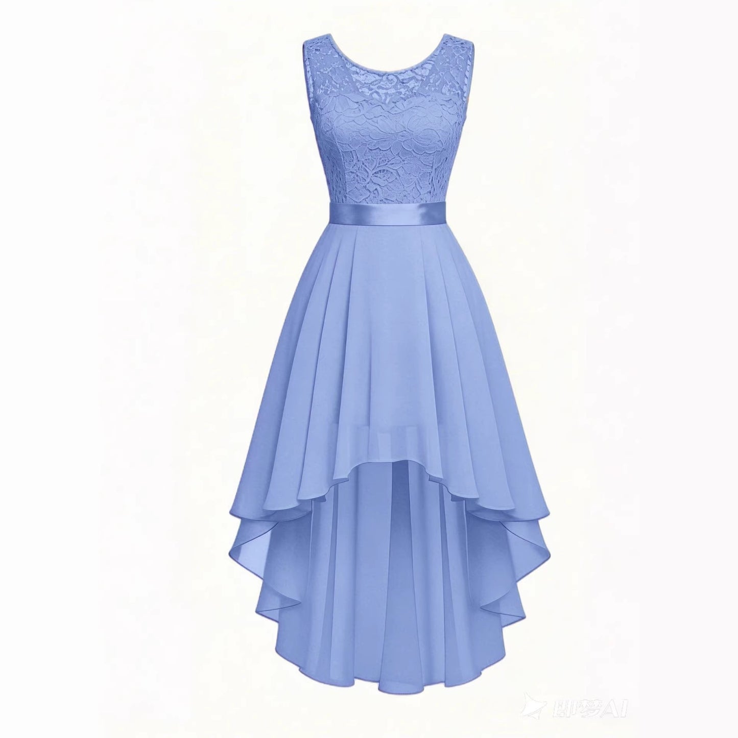 New Front-short Back-long Slim-fit Sleeveless Dress