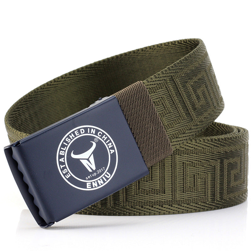 Nylon Outdoor Leisure Metal Buckle Belt