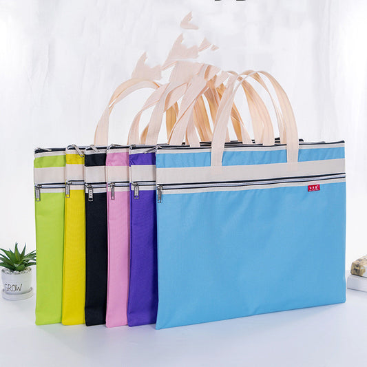 Colorful Zipper Large Capacity Art Bag
