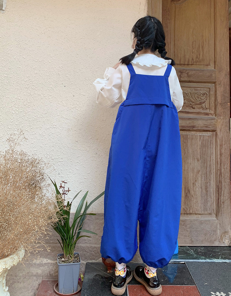 Women's Bow Radish Bud Loose Bib Pants