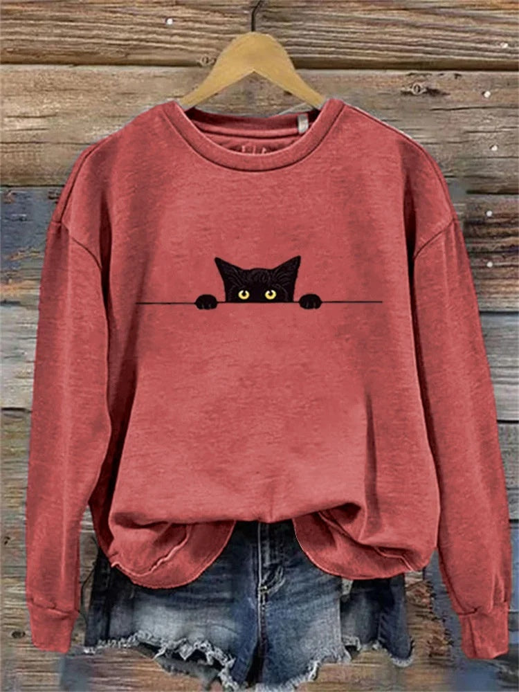 Creative Christmas Men's And Women's Loose Round Neck Sweater