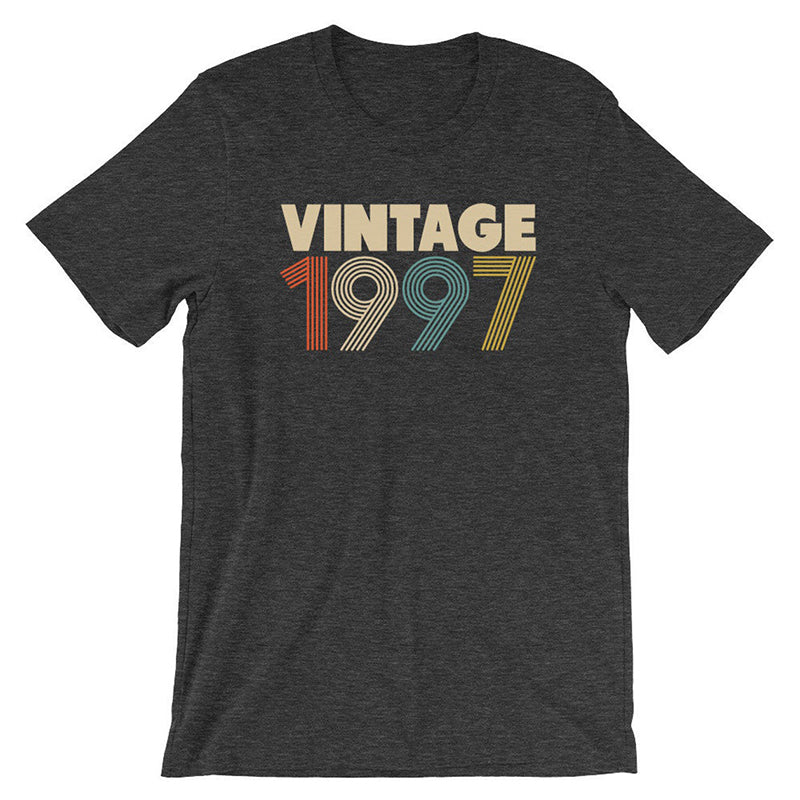 European And American VINTAGE 1980 Letter Short-sleeved T-shirt