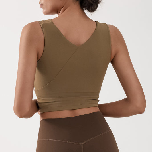 Yoga Vest Naked Women Skin-friendly Sports Top