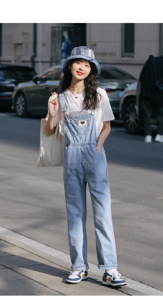 Summer Small Design Sense Niche Suspender Trousers