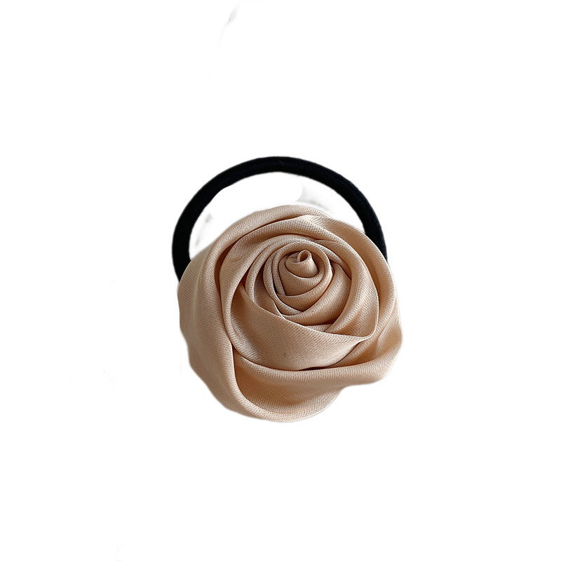 Rose Flower Hairband Niche Rubber Band