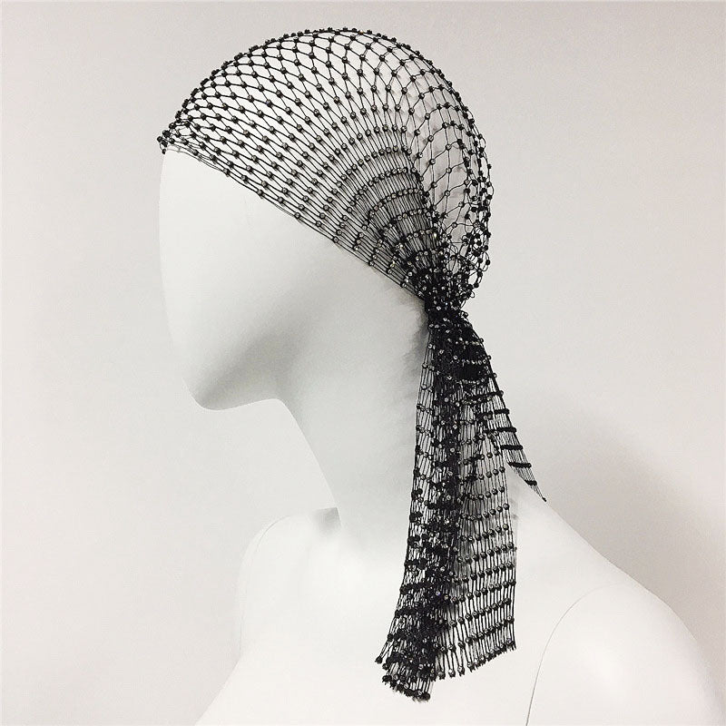 Ladies Stretch Rhinestone Pirate Hat  Accessories