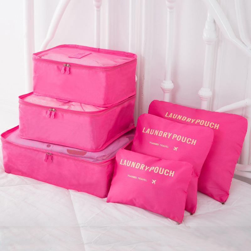New Korean Clothes Underwear Finishing Storage Bag Multi-function Travel Storage Bag 6-piece Set Custom Six-piece Set