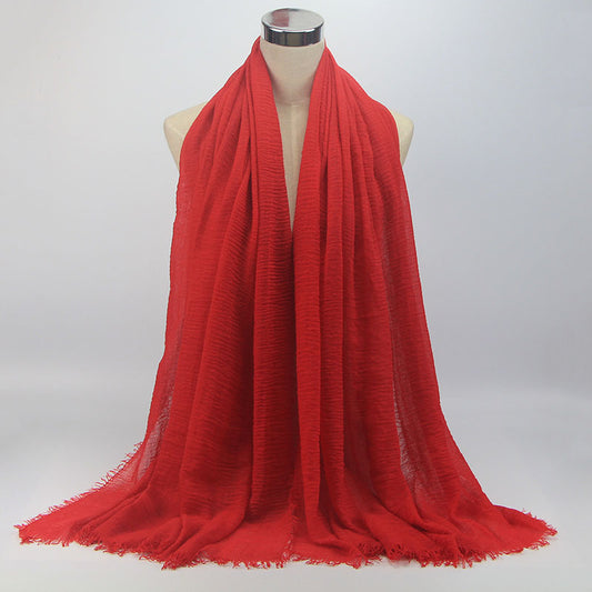 Fashion Vacuum Women's Scarf Cotton Linen Headscarf