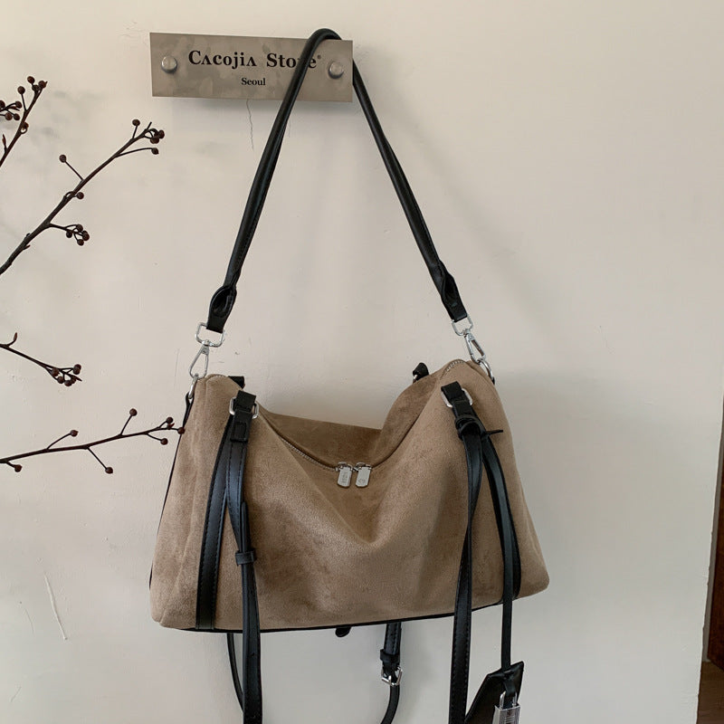 New Commuter Frosted Large Capacity Versatile Crossbody Bag