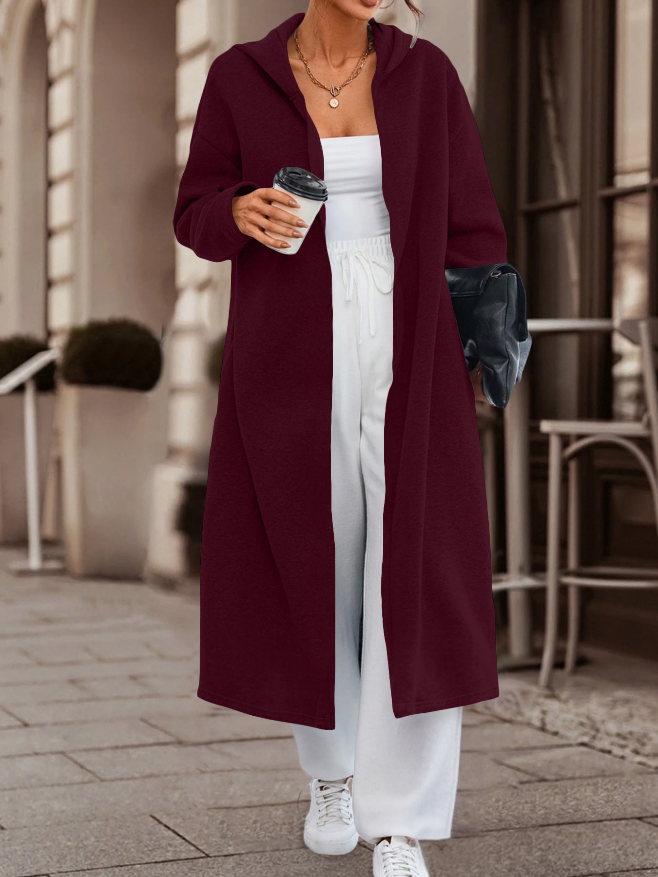 Women's Leisure Commute Long Cardigan Jacket